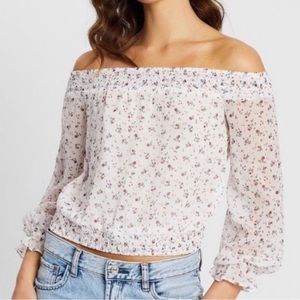 Abercrombie & Fitch Off The Shoulder Top